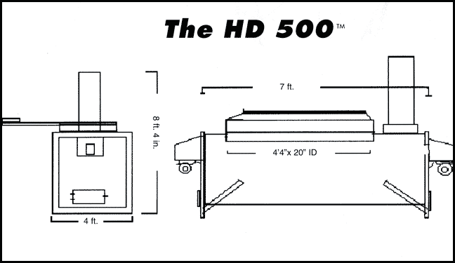 HD-500 swine incinerator drawings